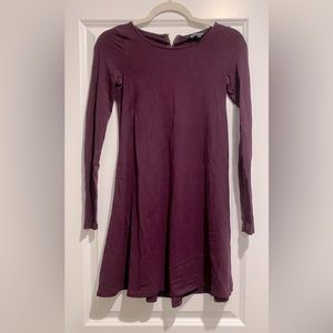 Express purple long sleeve dress
